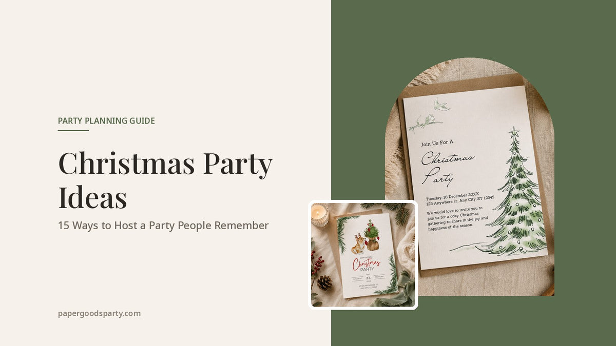 Christmas Party Ideas: 15 Ways to Host a Party People Remember - Paper Goods Party blog