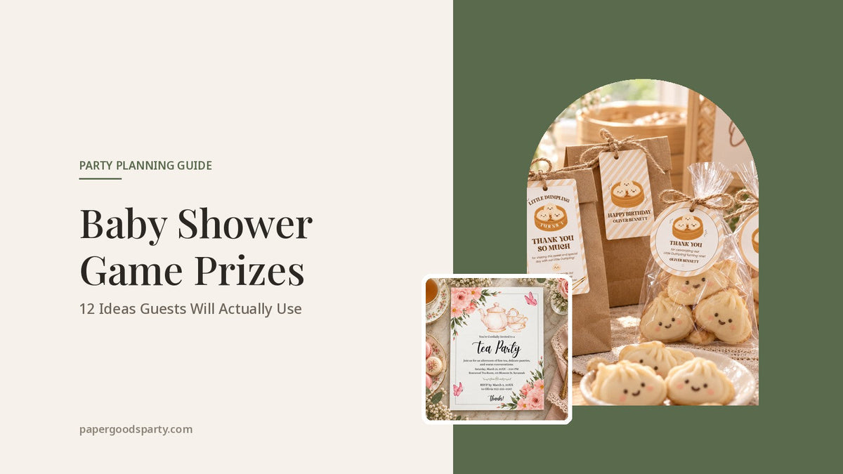 Baby Shower Game Prizes: 12 Ideas Guests Will Actually Use - Paper Goods Party blog