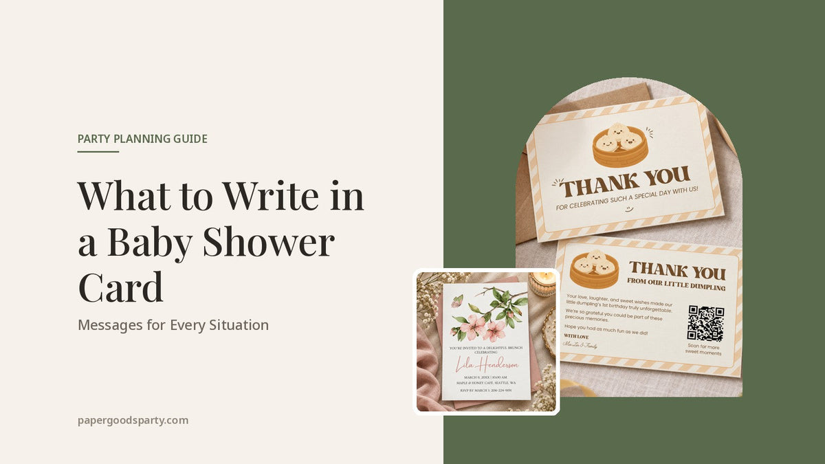 What to Write in a Baby Shower Card: Messages for Every Situation - Paper Goods Party blog