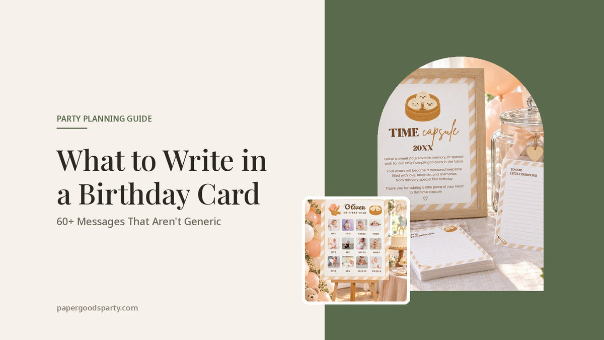 What to Write in a Birthday Card: 60+ Messages That Aren't Generic - Paper Goods Party blog