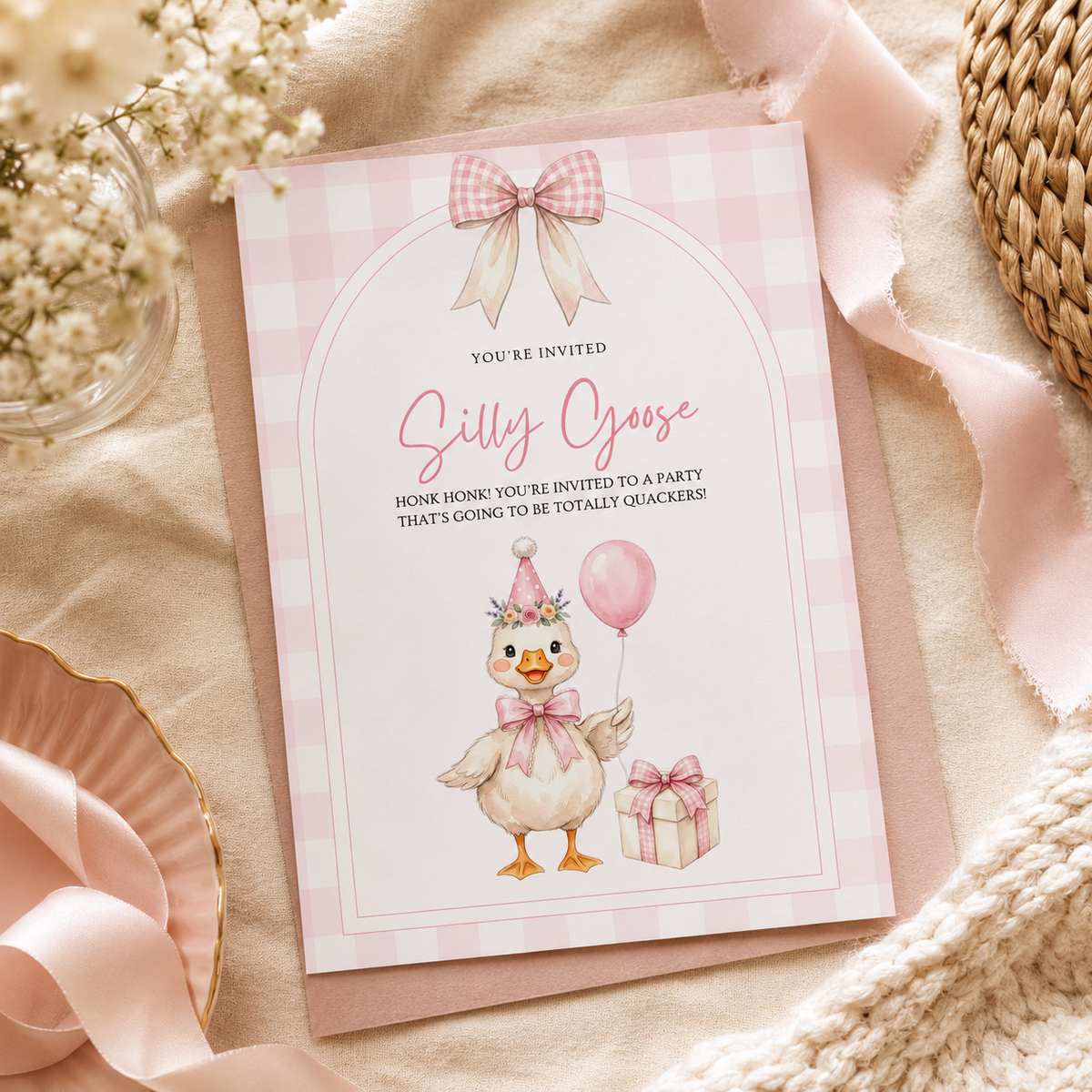 Silly Goose Birthday Invitation