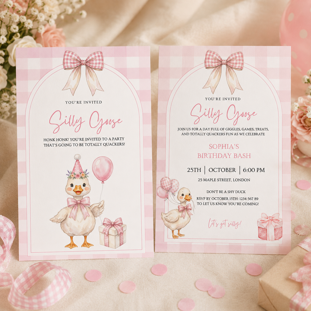 Silly Goose Birthday Invitation