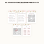 Baby in Bloom Baby Shower Games Bundle – all pages 46–50