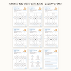 Little Bear Baby Shower Games Bundle – all pages 19–27