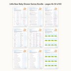 Little Bear Baby Shower Games Bundle – all pages 46–54