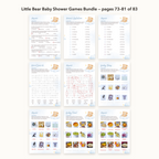 Little Bear Baby Shower Games Bundle – all pages 73–81