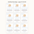 Little Bear Game Signs – all pages 10–18