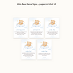 Little Bear Game Signs – all pages 46–50